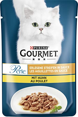 Gourmet Katzenfutter Perle Erlesene Streifen Huhn 85 g