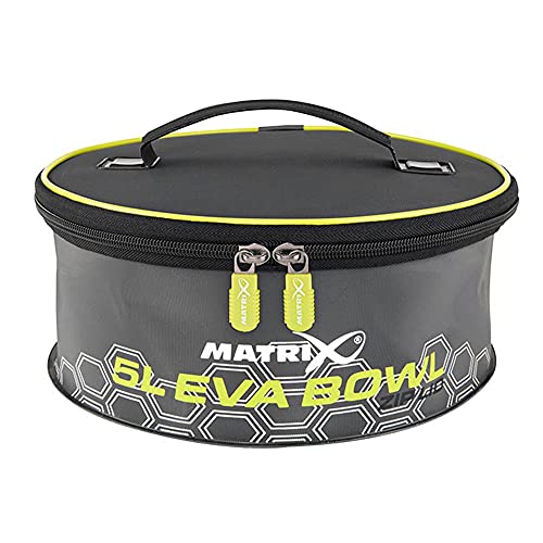 Fox Matrix Eva 5L Bowl mit Deckel   Futtereimer zum Mischen von Stippfutter Faltbarer Eimer Friedfischfutter Eimer