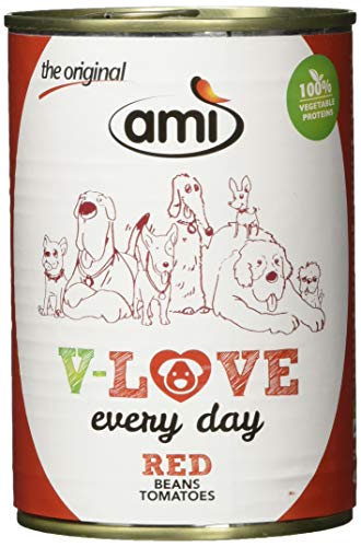 AM Veganes Nassfutter für Hunde V-Love Red 12er Pack 12 x 400 Grams