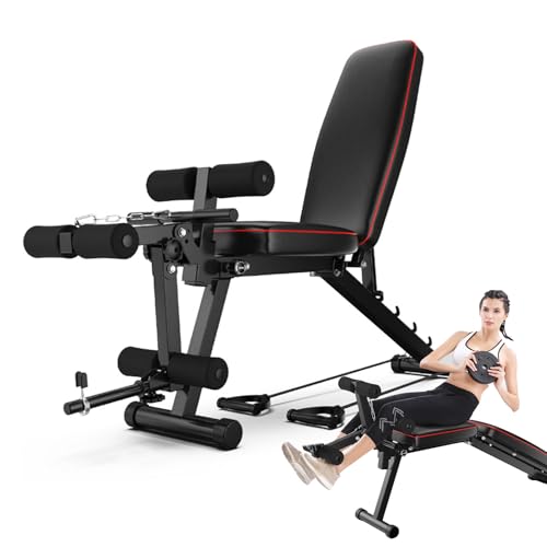 Fitnessbank Weight Bench Gewicht Flachücken Workout Bench Press Hebebank Sportbank Negativbank Schrägbank für Gym Zuhause