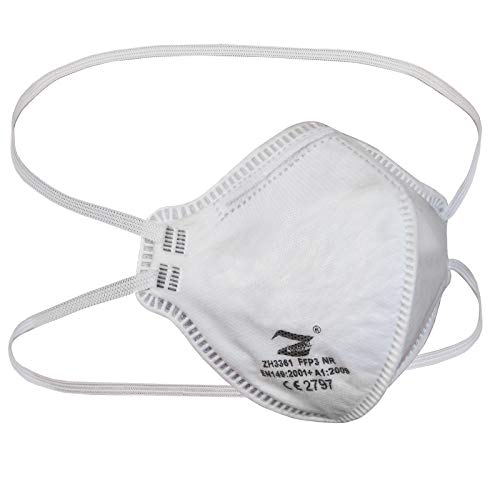 ALPIDEX 10 X Mundschutz FFP3 ohne Ventil Maske Atemschutzmaske FFP 3 Mund- und Nasenschutz Filterleistung 99%