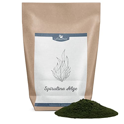 Krauterie Spirulina Algen Hund Einzelfuttermittel für Hunde 100 g Spirulina Algen Pulver in Spitzenqualität