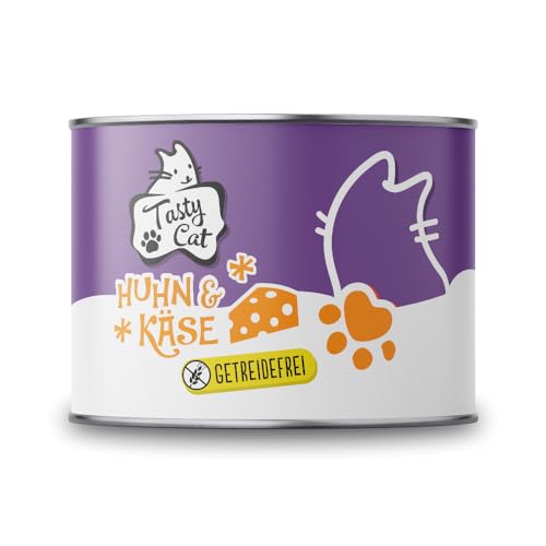 Tasty Nassfutter für Huhn Käse 6x 200g. getreidefrei zuckerfrei