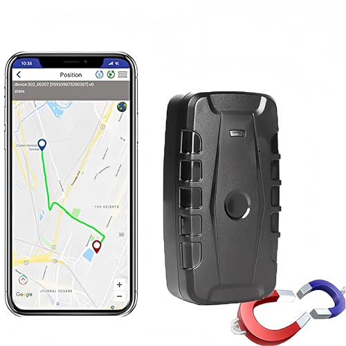 TKMARS GPS Tracker Auto Ohne ABO GPS Tracker Auto 240 Tage Standby Starke Magnetische WasserbestäNdigkeit Mit Kostenlosen Apps 20000mah