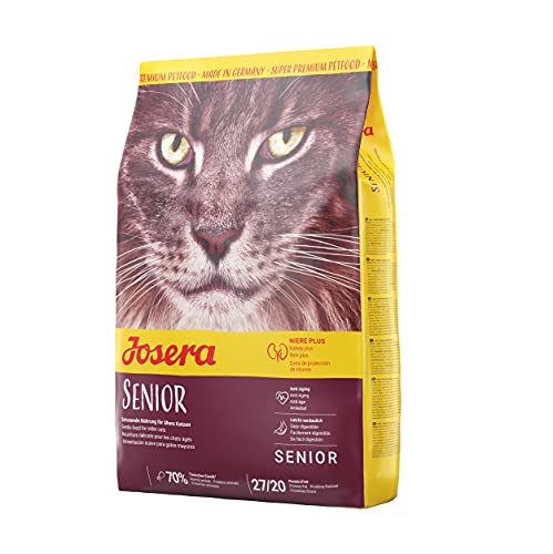 Josera Senior 3 x 2kg Katzenfutter für ältere Katzen oder Katzen mit chronischer Niereninsuffizienz Super Premium Trockenfutter 3er Pack