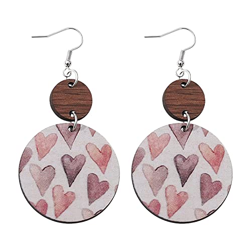 Valentinstag Paar runde Patchwork geometrischem Muster doppelseitige zum Tragen dekorative Mädchen Geschenke herzförmige weißöße