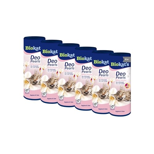  s Deo Pearls Baby Powder   Streuzusatz für Frische feste Klumpen in der Katzentoilette   6 Dosen 6x 700 g