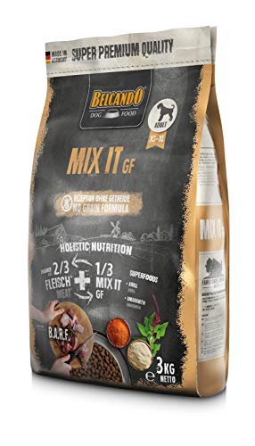 Belcando Mix It GF 3 kg Ergänzungsfutter Trockenfutter für Hunde zur Ergänzung bei Fleischfütterung Barf Ergänzungsfutter für Hunde