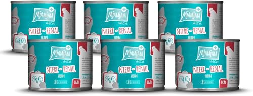 MjAMjAM VetCat - Premium Nassfutter für Katzen - Diät - Niere - Renal - Huhn 6er Pack 6 x 200g getreidefrei