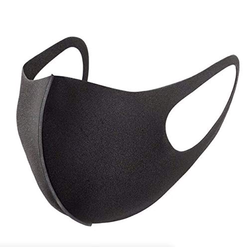 5X Nano Maske Schwarz Sportmaske Face Mask Mund und Nasenschutz Mundschutz Behelfsmaske Sorts Mask