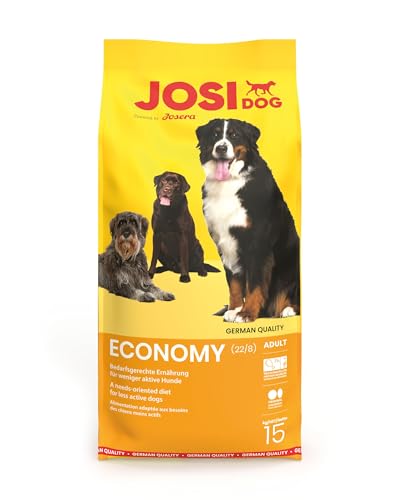 JosiDog Economy 1x 15 Hundefutter für ausgewachsene Hunde Trockenfutter powered by JOSERA 1er Pack