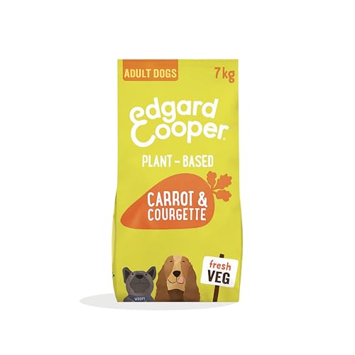 Edgard Cooper Pflanzliches Hundefutter für ausgewachsene Hunde - Karotte und Zucchini 7 kg - hergestellt mit köstlicher Ella veganem Protein natürlichen Inhaltsstoffen und ohne Gentechnik beste