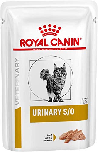 Royal Canin Veterinary URINARY S O Mousse 12 x 85 g Diät-Alleinfuttermittel für Katzen Kann zur Auflösung von Struvitsteinen und zur Verringerung von Rezidiven beitragen