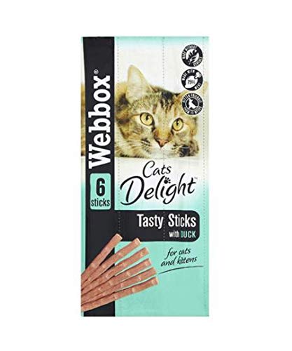 Webbox Cats Delight Tasty Sticks mit Ente 6 Stück 30 g 12 Stück