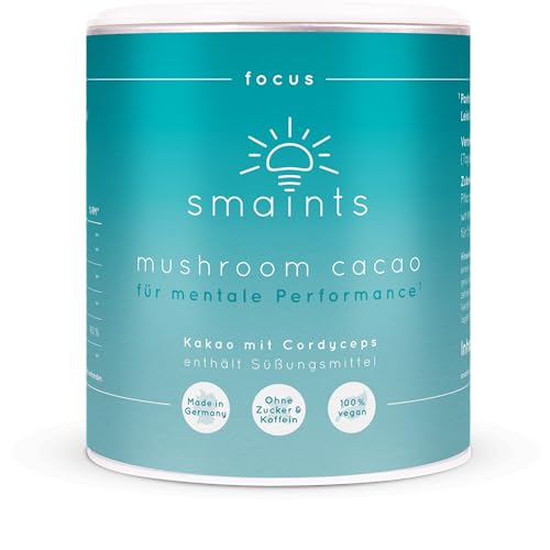 smaints Mushroom Cacao sinensis CDP Cholin Ginkgo Vitamin B5 Vitalpilze Kaffeealternative   Nootropic
