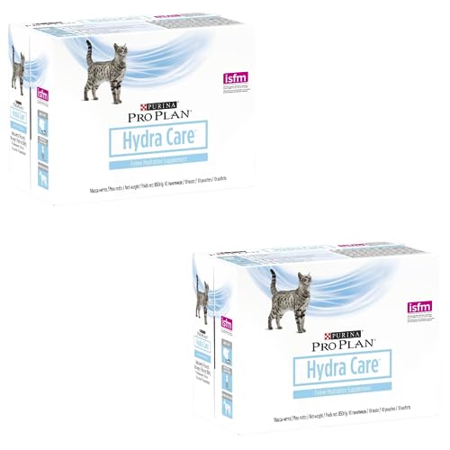 PURINA PRO PLAN Hydra Care Katze Doppelpack 2 x 10 x 85 g Ergänzungsfuttermittel für Adulte Katzen Kann dabei helfen die Wasseraufnahme zu erhöhen Im Frischebeutel