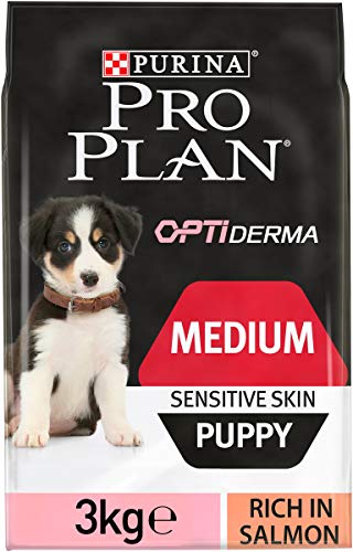  Medium Puppy Sensitive Skin mit Optiderma reich an Lachs 3kg für mittelgroße Welpen