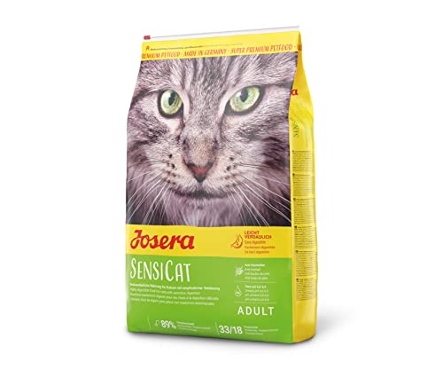 JOSERA SensiCat 1x 10kg Katzenfutter mit extra verträglicher Rezeptur Super Premium Trockenfutter ausgewachsene und empfindliche 1er Pack