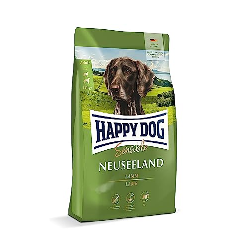 Happy Dog 03531 - Sensible Neuseeland Lamm - Hunde-Trockenfutter für ausgewachsene Hunde - 1 kg Inhalt