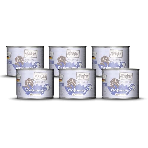 MjAMjAM - Premium Nassfutter für Hunde - Wellness - Verdauung - Pute 6er Pack 6x200g getreidefrei