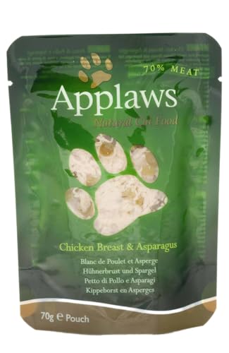 12 er Pack Applaws Frischebeutel Hühnchenbrust Wildreis 70g