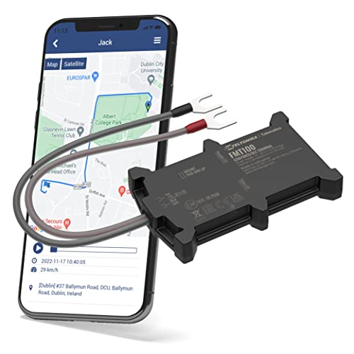 Transpoco GPS-Ortungsgerät Fahrzeuge - 4G Auto- Motorrad- Lieferwagen- LKW-Tracker - Spionage-Diebstahlschutzgerät mit App und integrierter SIM Abonnement erforderlich