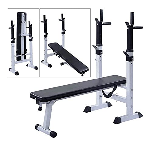 Kommerzielle Sit Up Home Gym Ausrüstung Hantelbank mit Gewichten und Stange Faltbare Home Fitness Bank Drücken Langhantelablage Höhenverstellbar Hantelbank Set