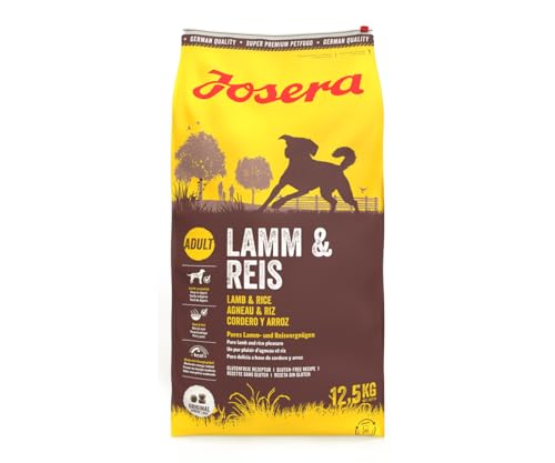 JOSERA Lamm Reis 1 x 12 5 kg Hundefutter mit Lamm als einziger tierischer Eiweißquelle Super Premium Trockenfutter für ausgewachsene Hunde 1er Pack