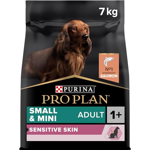 PRO PLAN Sensitive Skin avec optiderma Croquettes - Riche en saumon - Pour petits chiens - 7 kg