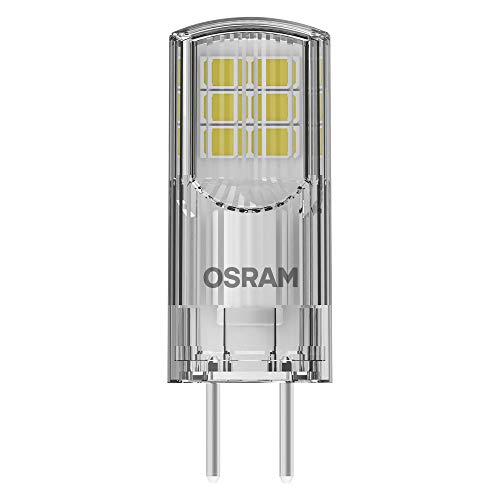 OSRAM Pin Lampe mit GY6.35 Sockel Warmweiss 2700K 12V Niedervoltlampe 12V Niedervoltlampe 2.6W Ersatz herkömmliche 30W Lampe