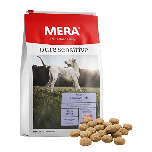 MERA pure sensitive Lamm trocken sensible aus Lamm Futter ausgewachsenen Hund Weizen Zucker 12 5