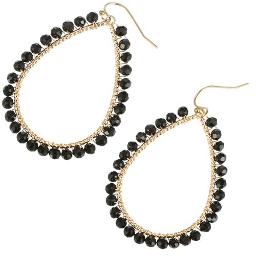 Kristall Ohrringe Creolen Halloween Vintage Tropfen Ohrhänger 80er 90er Party Ohrringe Damen Schwarz Hoop Earrings Hohlen Tropfenohrringe für Damen Weihnachten Halloween Party Outfits