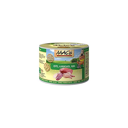 Mac s Katzenfutter getreidefrei Ente Kaninchen Rind 200g