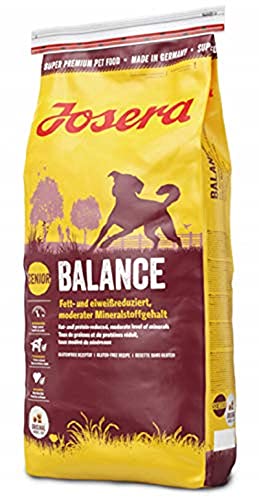 JOSERA Balance 1 x 15 kg fett- und eiweißreduziertes Hundefutter für Senioren glutenfrei Super Premium Trockenfutter für ältere Hunde 1er Pack