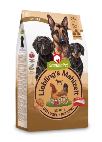 GranataPet Liebling s Mahlzeit Adult Geflügel 1 8 kg Trockenfutter für Hunde Hundefutter ohne Getreide ohne Zuckerzusätze Alleinfuttermittel