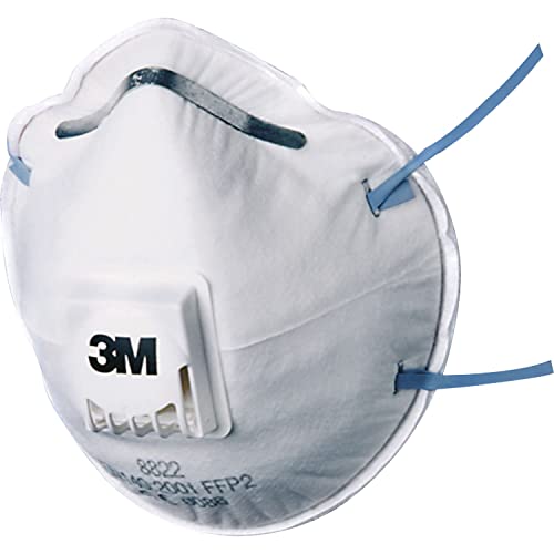 3M Atemschutzmaske Serie 8000 8822 NR D mit Cool Flow Ausatemventil bis zum 10 fachen des Grenzwertes