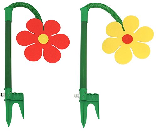 2 Stück Neustanlo Tanzende Blume Rasensprinkler Bewässerung Sprenger beweglich farblich sortiert