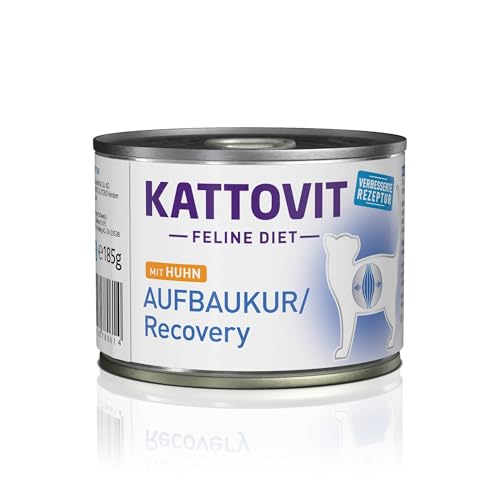    Recovery Nassfutter für Diätfutter in Dose für Untergewicht Rekonvaleszenz Glutenfreies Nassfutter für 12x 185g