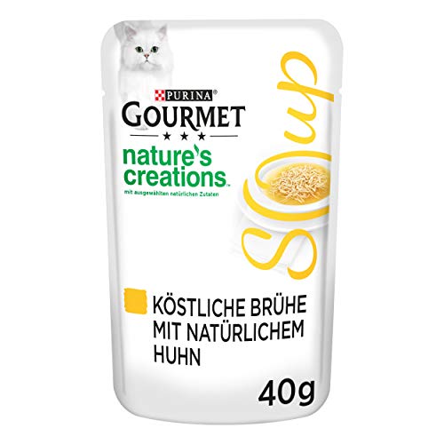 PURINA GOURMET Crystal Soup für Katzen mit naturbelassenem Huhn 32er Pack 32 x 40g