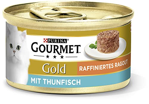 PURINA GOURMET Gold Raffiniertes Ragout nass mit Thunfisch 12er 12x 85g