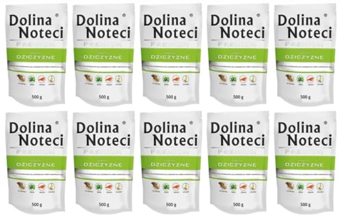 Dolina Noteci Premium Nassfutter für Hunde Wildfleisch Glutenfrei 10 x 500g