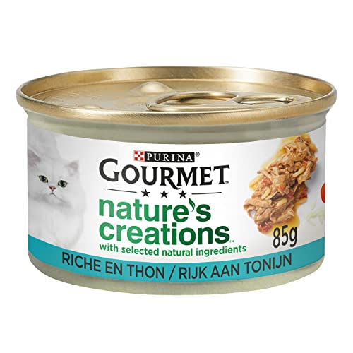 Gourmet Nature s Creations Katzenfutter Nassfutter mit Thunfisch Tomate und Reis - 24x85g - 24 Dosen 2 04kg