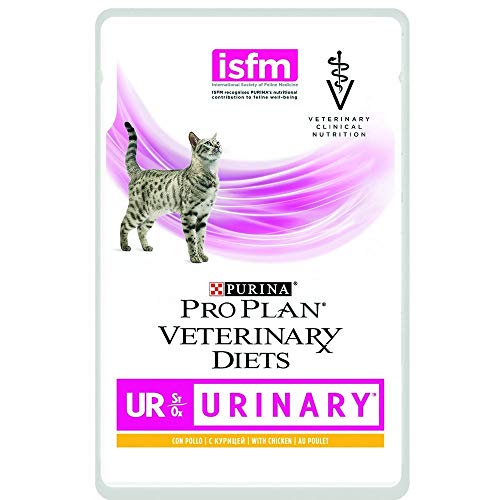 PRO PLAN Veterinary Diets UR Urinary Katze 10 x 85g Frischebeutel mit Huhn Kann dabei helfen und das Gewichtsmanagement zu unterstützen