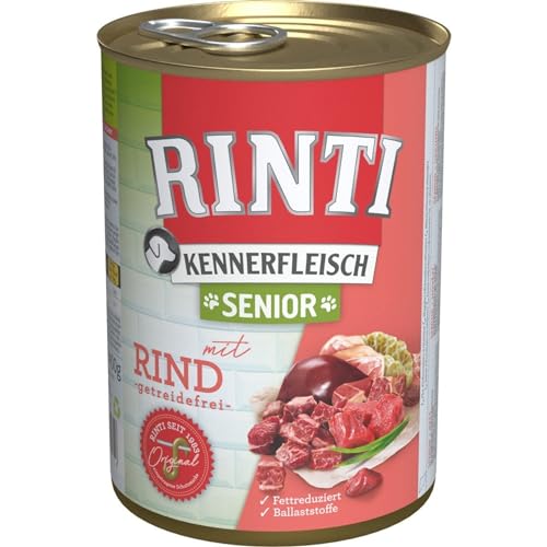 Rinti Kennerfleisch Senior Rind 400g - Sie erhalten 12 Packung en Packungsinhalt 0 4 kg