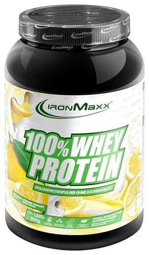 IronMaxx 100%   Lemon Joghurt 900g Dose zuckerreduziertes wasserlöslichesßpulver aus Molkenprotein viele verschiedene Geschmacksrichtungen