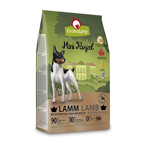 GranataPet Mini Royal Lamm Trockenfutter für Hunde Hundefutter ohne Getreide ohne Zuckerzusatz Alleinfuttermittel für ausgewachsene Hunde 1 kg