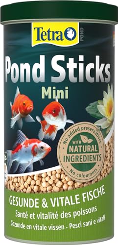  Pond Sticks Mini   für kleine Teichfische bis 15 cm unterstützt gesunde Fische klares Wasser im Teich 1 L Dose
