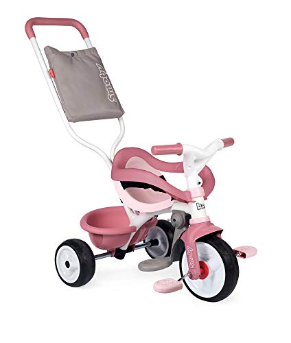 Smoby   Be Move Komfort rosa   Sitz Sicherheitsgurt Metallrahmen Pedal Freilauf für Kinder 10 Monaten