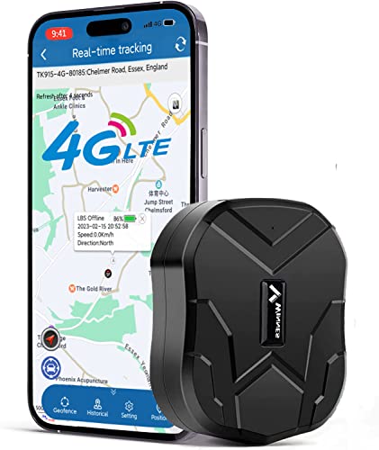 4G GPS Tracker Ohne ABO 10000mAh GPS Tracker Auto 120 Tage Standby Zeit Echtzeit Zum Aktualisieren Der Position Stark Magnetisch und Wasserdicht mit Kostenloser App