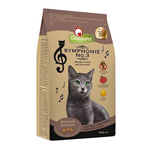 GranataPet Symphonie No. 3 Strauss Trockenfutter Alleinfuttermittel Getreide Zuckerzusätze schmackhaftes Katzenfutter 300 g
